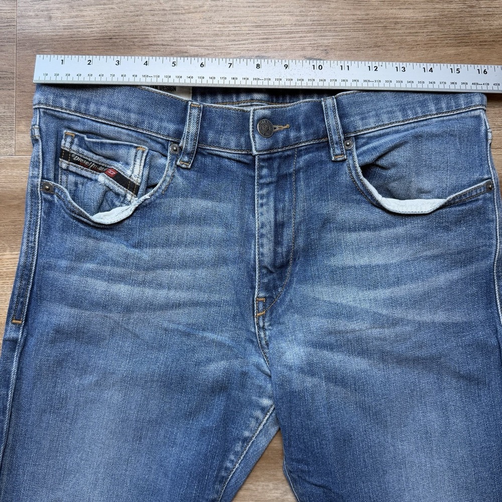 Diesel D-Strukt Jeans Men 32x34 Blue Slim Fit Stretch Italian Design Faded 009HN - Picture 11 of 15